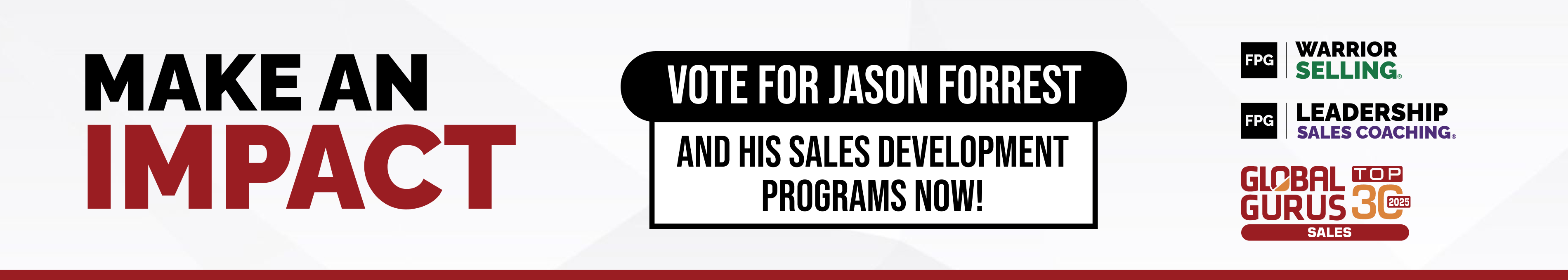 Vote for Jason Forrest Sales Guru 2025