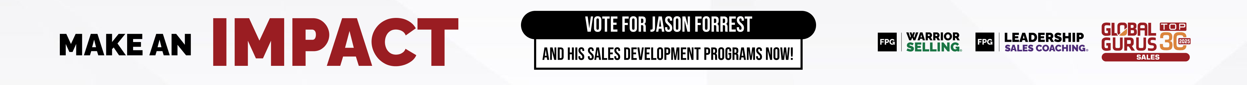 Vote for Jason Forrest Sales Guru 2025