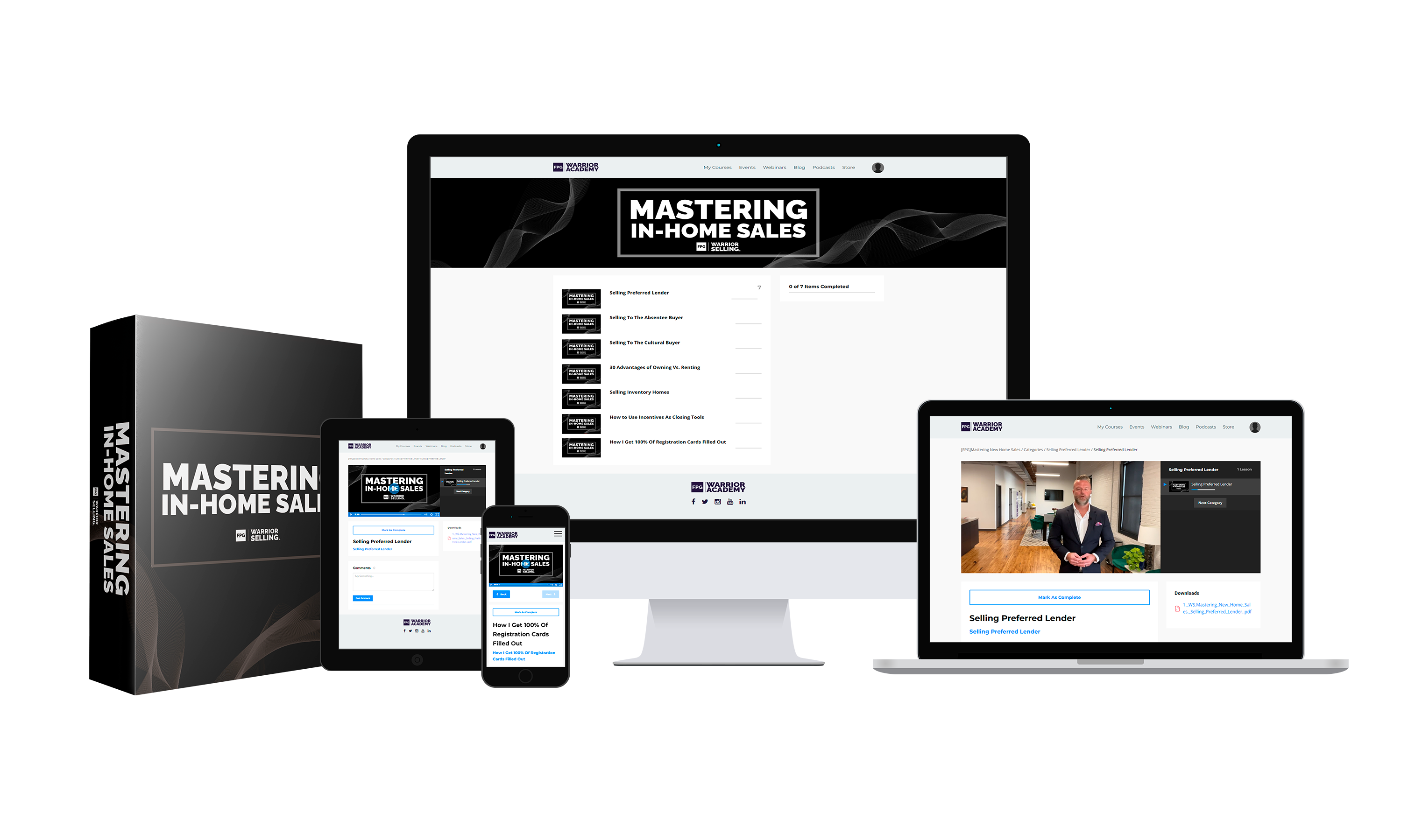 mastering in-home sales training online program