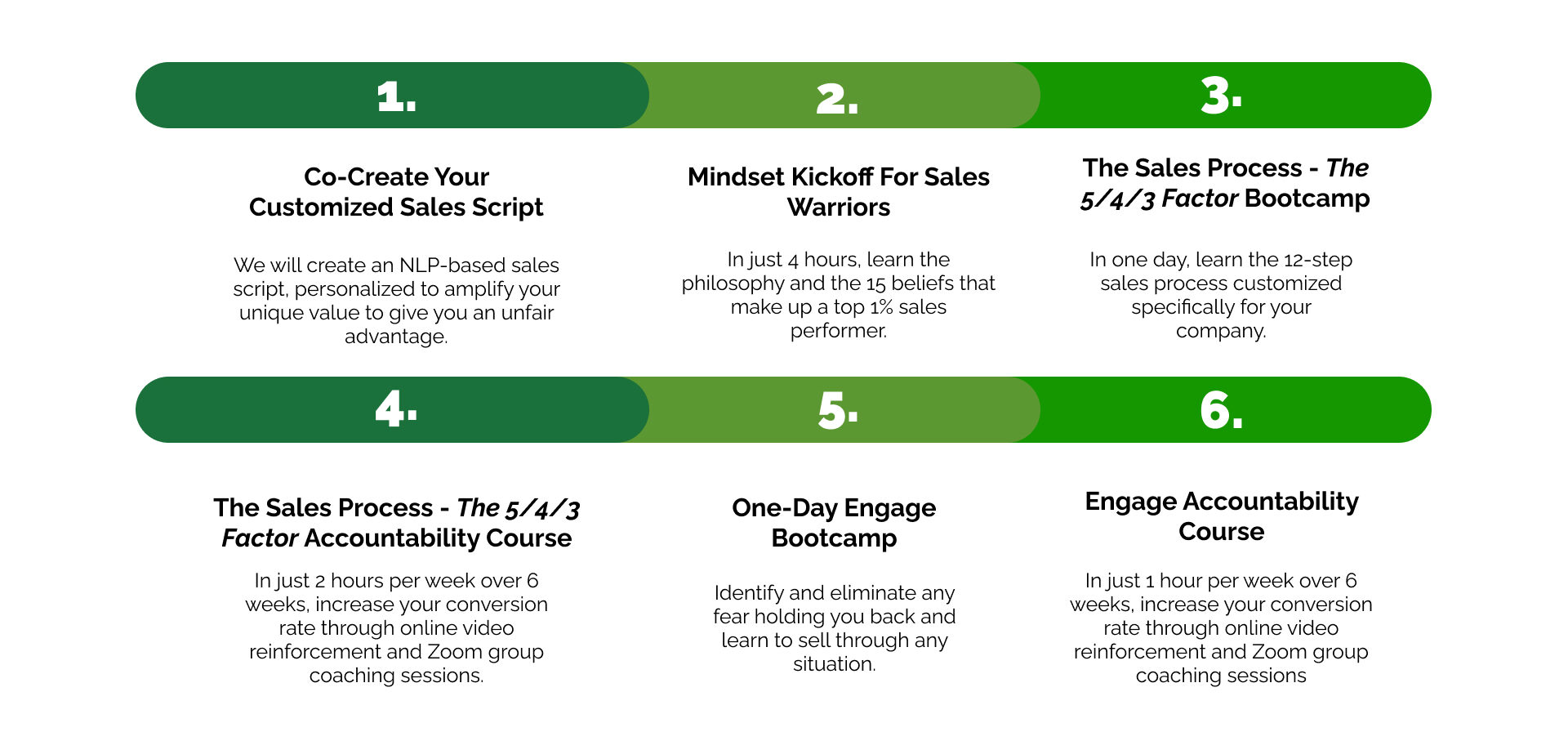 Warrior Selling Sales Training phases